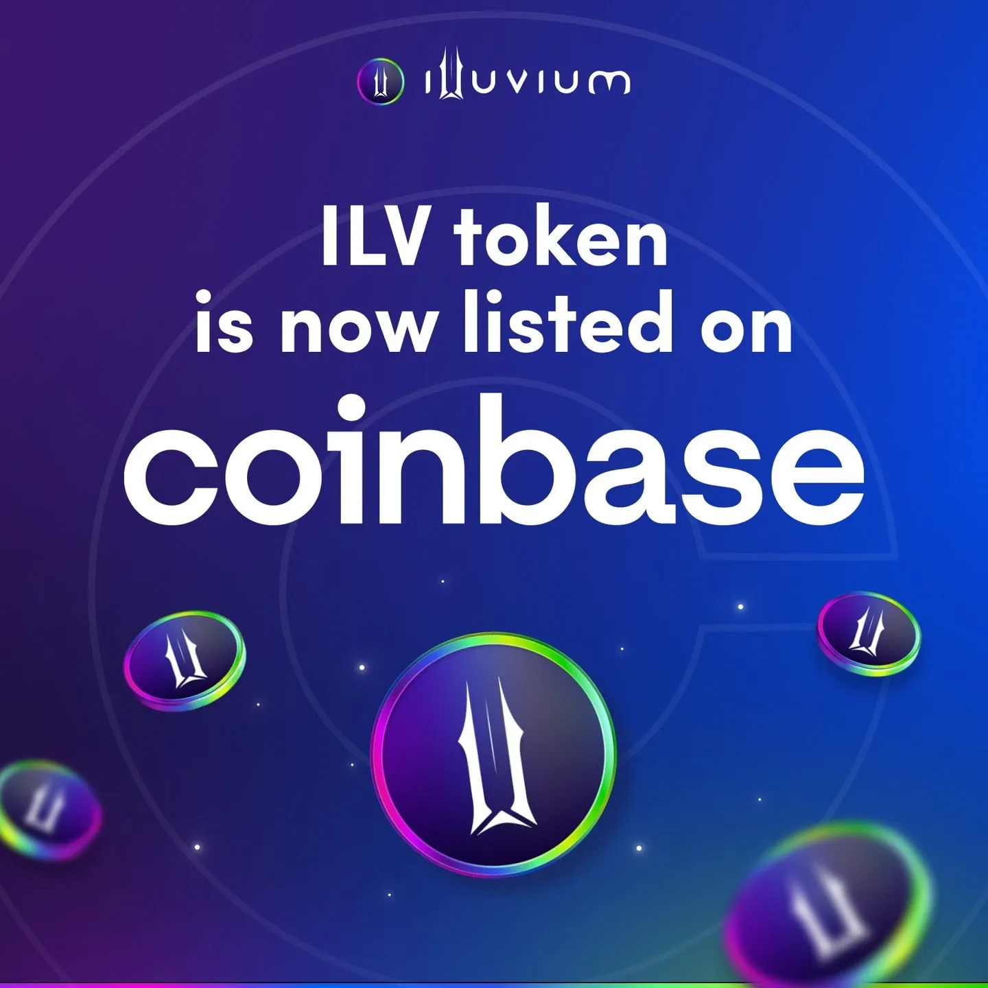 Announcement: ILV token is now listed on Coinbase